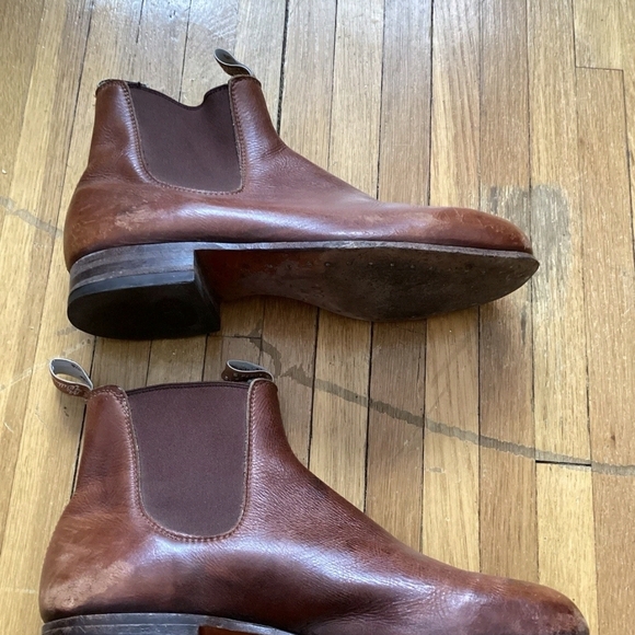 Luxe R.M. Williams Men's Size 10 W Solid Brown Chelsea Boots,Made in Australia - Picture 3 of 7